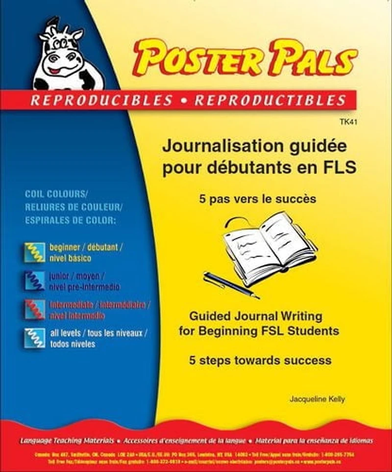 Poster Pals French (Fsl) Guided Journaling Classroom Reproducibles