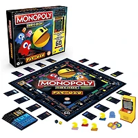Monopoly Arcade Pac-Man Game; Monopoly Board Game for Kids Ages 8 and Up; Includes Banking and Arcade Unit