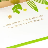 Hallmark Signature Paper Wonder Pop Up Thank You Card, Succulents (Nurses Day Card, Teacher Appreciation )