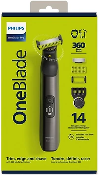 Philips OneBlade Pro 360 Visage & Corps, lithium-ion, 14 réglages de longueur, QP6551/15