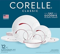CORELLE SPLENDOR ROUND 12PC ENSEMBLE