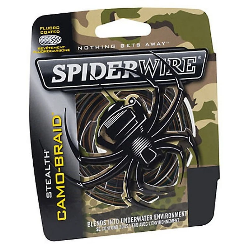Spiderwire Stealth Braid Fishing Line, 50 lb, super strong with thin diameter for smooth and quiet performance.