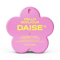 DAISE Hello Daise Fragrance Body Mist in Raspberry & Mint, 3.3 fl oz/100 mL, body mist, spritz, spray