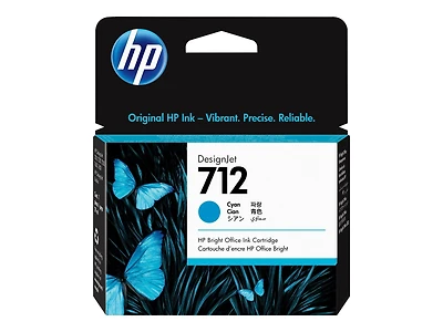 HP 712 (3ED67A) 29 ml Cyan Original Ink Cartridge