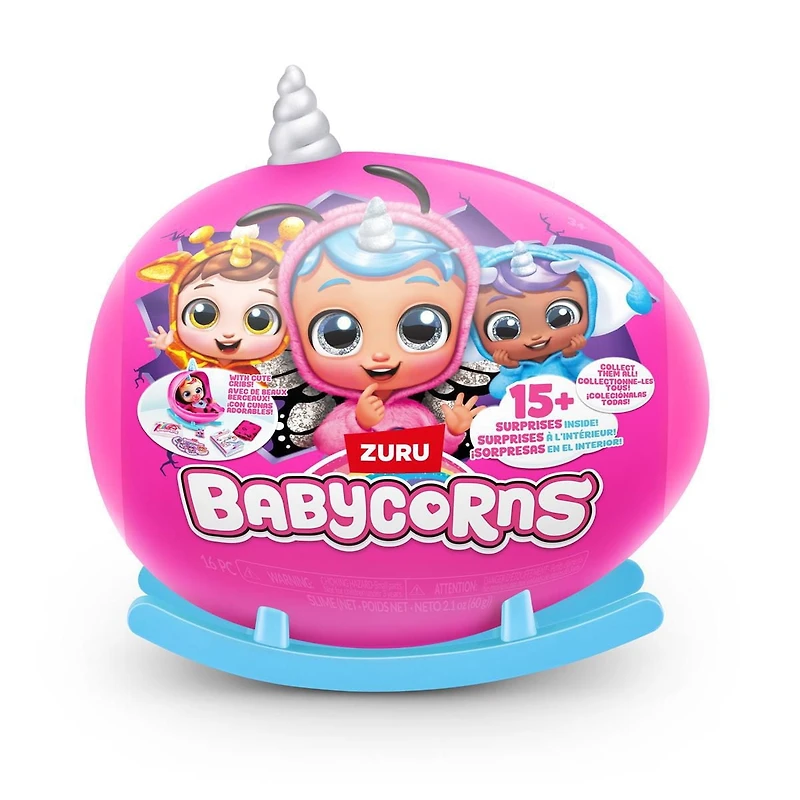 Babycorns Series 1 Small by ZURU Magical Babydolls, Surprise, Unboxing, Story, Girls, Doll, Surprise Unboxing Soft Toy