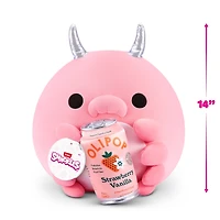 Snackles Peluche série 3 14 pouces sous licence de ZURU (Deap Sea Pig w/Olipop Strawberry Vanilla Soda) de ZURU, Peluche avec licence accessoires Snack Brand