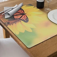 Placemat Plasme De Tournesol Papillon 12 X 18 - Ensemble De 12