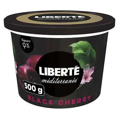 Liberté Méditerranée 9% Yogurt, Black Cherry, 500 g