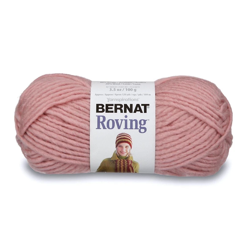 Bernat® Roving™ Yarn, Acrylic-Wool #5 Bulky, 3.5oz/100g, 120 Yards