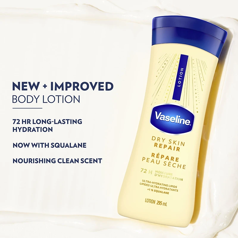 Vaseline Soin Intensif Réparation de la Peau Sèche Lotion pour le Corps