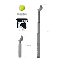Kompact9 Retractable Ball Launcher - Grey