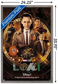 Marvel Loki - One Sheet Wall Poster, 14.725" x 22.375" Framed