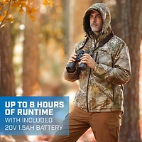 HART 20-Volt Men's Heated Medium-Duty Jacket Kit, Realtree Xtra Camouflage