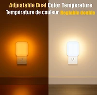 Lomi, Plug-In Dusk to Dawn LED Night Light, 2 Pack, Lomi 2 Pack Night Light