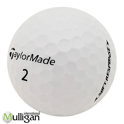 Mulligan - 12 balles de golf récupérées Taylormade Soft Response 5A Pristine, blanc