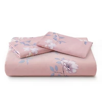 Marina Decoration Ultra Soft Silky Rich Printed Rayon from Bamboo All Season Duvet Cover Fitted Sheet Ensemble Bedding Set with Zipper and Corner Tie