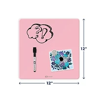 Quartet 12X12 Dry Erase Tin Pink