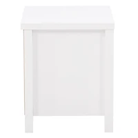 CorLiving Boston Elegant Engineered Wood Bedroom Adult Nightstand with Two Drawers