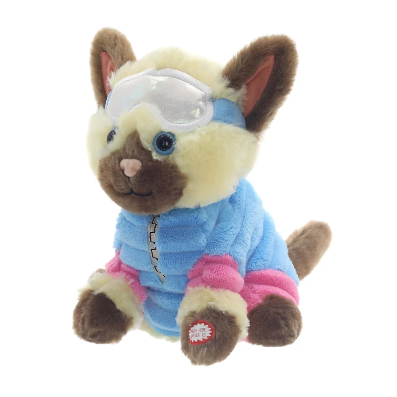 ANIMATED SKI CAT