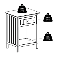 Winsome Blair Accent Table in Coffee Finish