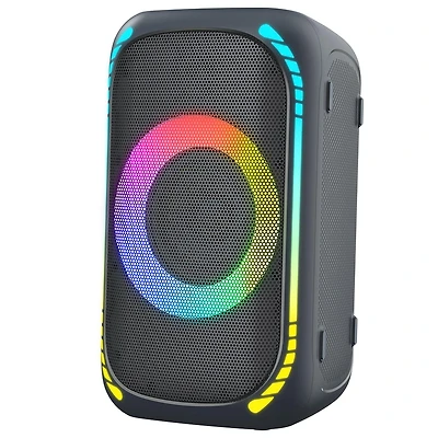 Haut-parleur de fête sans fil Bluetooth avec éclairage multicolore à DEL onn. 20 Heures de lecture