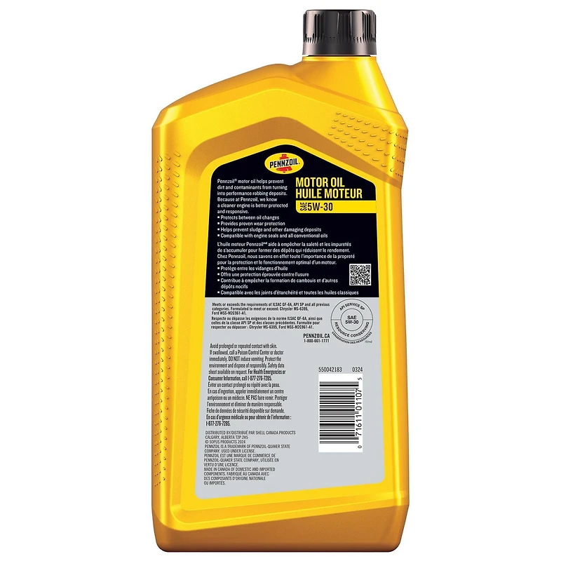 Pennzoil Conventional 5W-30 946ML, Pennzoil 5W-30 946ML