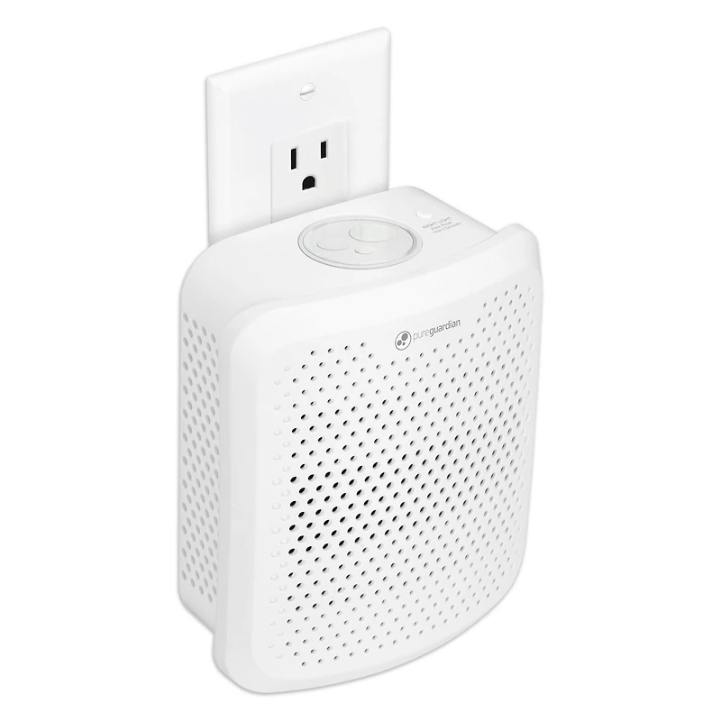 PureGuardian AP201W Odor Eliminating Pluggable Air Purifier with Nightlight