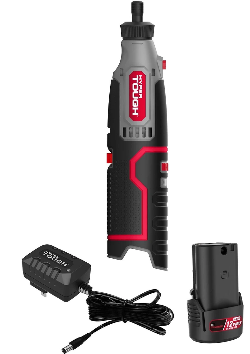 HYPER TOUGH 12V MAX CORDLESS ROTARY TOOL, CORDLESS ROTARY TOOL