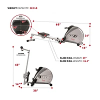 Rameur Sunny Health & Fitness SF-RW5606