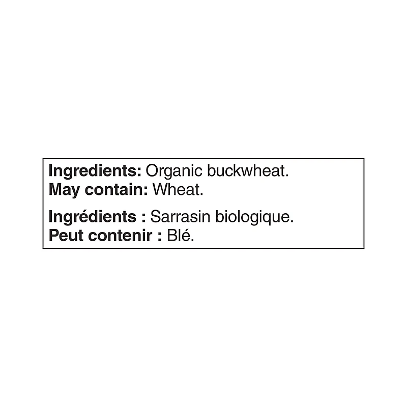 Sarrasin biologique Great Value