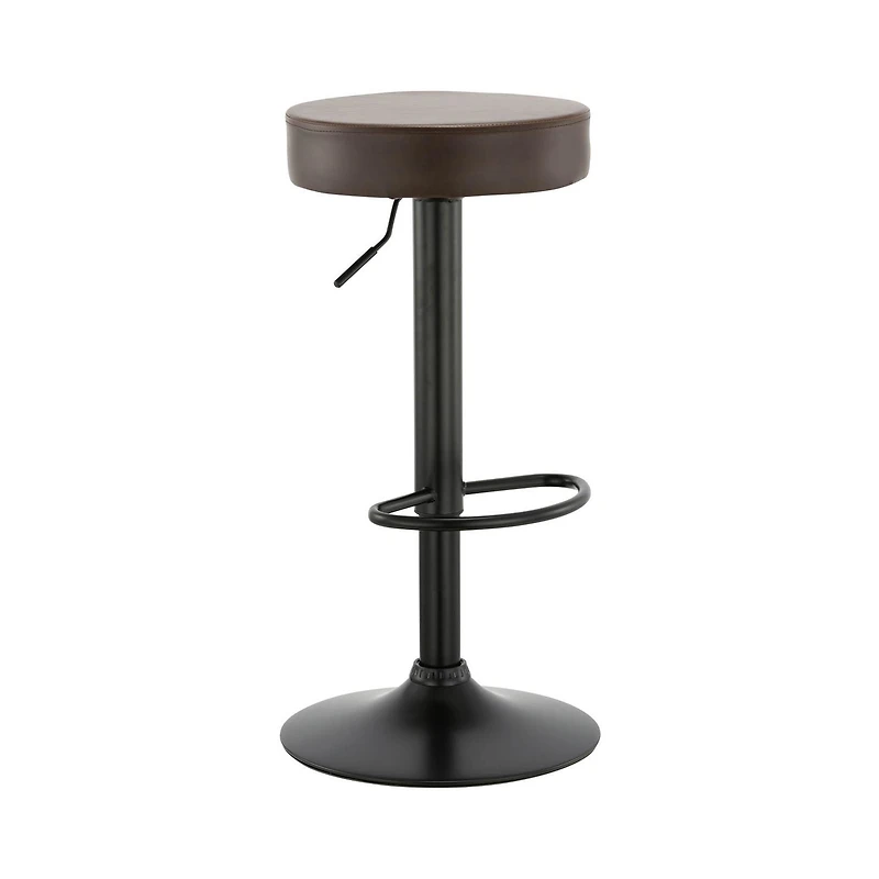 Hunter Brown Stool With Black Base (Set of 2)