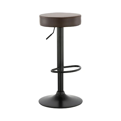 Tabouret Hunter Brown avec base noire (Ensemble de 2)