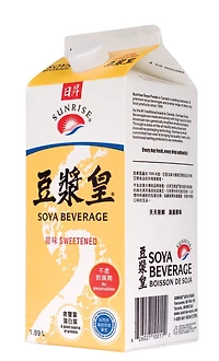 Sunrise Soya Foods Sunrise Sweentened Soya Beverage, 1.89 L
