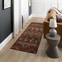 Mohawk Home Shaftesbury Red Woven Polyester Area Rug