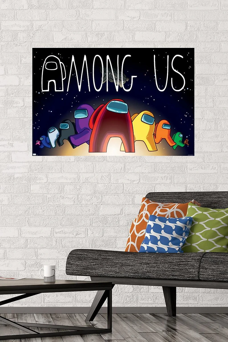 Parmi nous - Univers 22,375" x 34" Affiche Murale avec Punaises, par Trends International