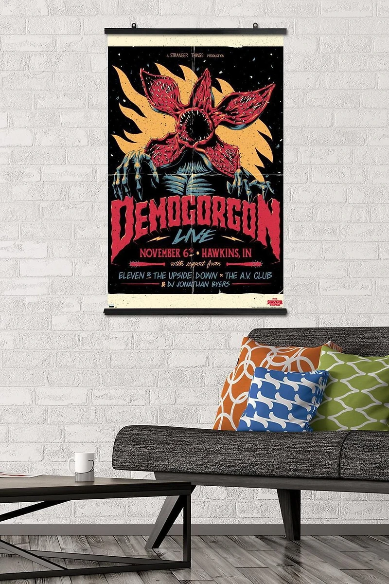 Netflix Stranger Things - Demogorgon Live Wall Poster, 22.375" x 34" Framed