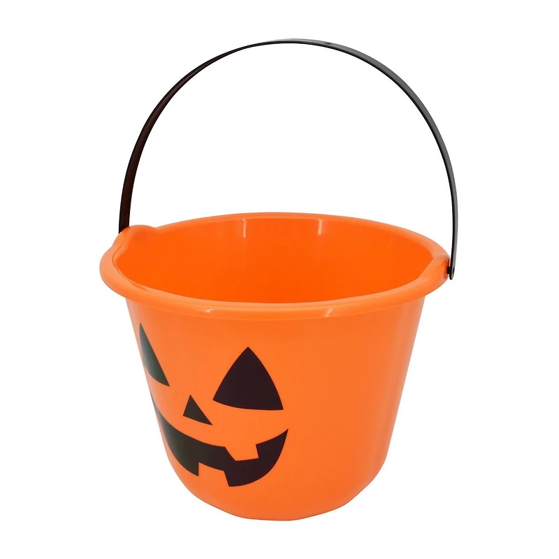 Halloween orange treat bucket