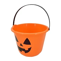 Halloween orange treat bucket