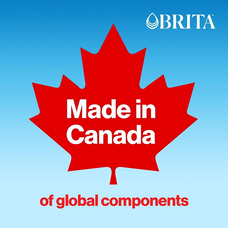 Filtre de rechange Brita standard, réduit les contaminants tout en conservant les minéraux sains, certifié par la WQA pour la réduction du chlore afin d’améliorer le goût de l’eau, fabriqué sans BPA, 3 filtres par boîte