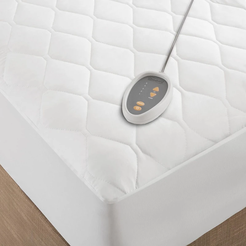 Home Essence Apartment Cotton Blend Heated Mattress Pad