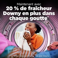 Détergent à lessive liquide Tide Plus dose de Ultra Downy au parfum Fraîcheur d’avril, détergent à lessive liquide avec fraîcheur de longue durée, 83 brassées, 3,4 L TIDE TD LIQ HE ASDFA