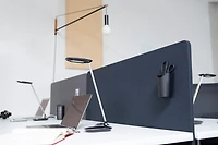 Luxor RECLAIM 48”W x 24”H Desktop Privacy Panel - Blue