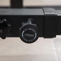 Soozier Multi-Function Barbell Squat Rack Adjustable Weight Lifting Bench Press
