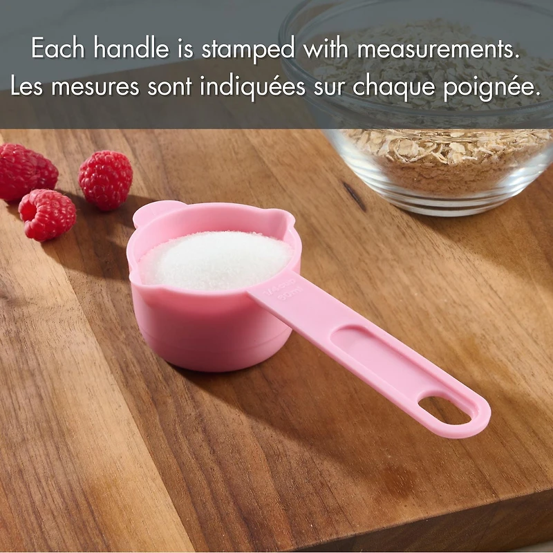 Ensembles 10 pièces de Cuillères et Tasses à mesurer, Rose