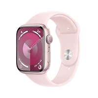 Apple Watch Series 9 GPS + Cellular 41mm Pink Aluminium Case with Light Pink Sport Band - S/M