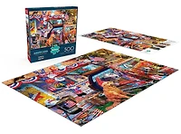 Buffalo Games - Le puzzle Americana - Patriotic Road Trip - en 500 pièces
