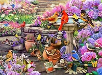 Buffalo Games Le puzzle Bird's Eye View Spring Clean Up en 1000 pièces