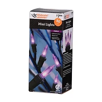 50-Count Purple LED Mini String Lights, Indoor/Outdoor Halloween, by Way To Celebrate