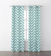 Mainstays Chevron Geo Window Curtains