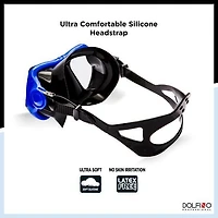 Masque de natation adulte Dolfino Pro Theos Bleu